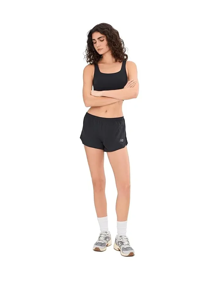 Шорты спортивные 3" Run Essentials New Balance — изображение 2 из 5, черный
