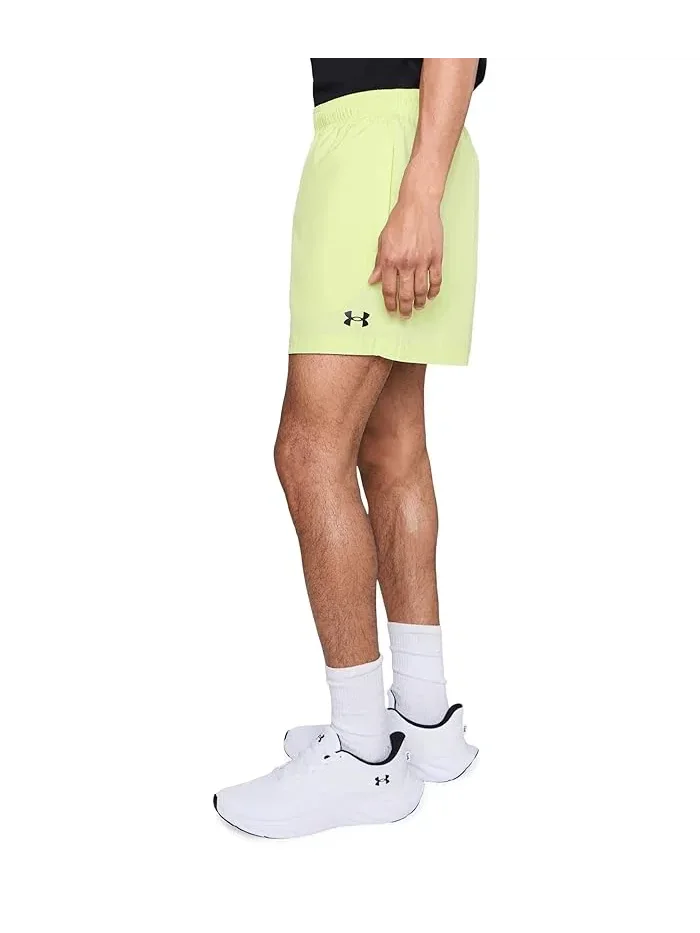 Шорты спортивные Tech Woven 5-inch Under Armour — изображение 3 из 5, зеленый/черный