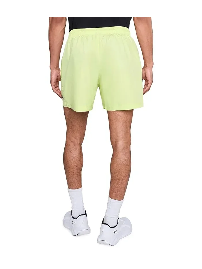 Шорты спортивные Tech Woven 5-inch Under Armour — изображение 4 из 5, зеленый/черный