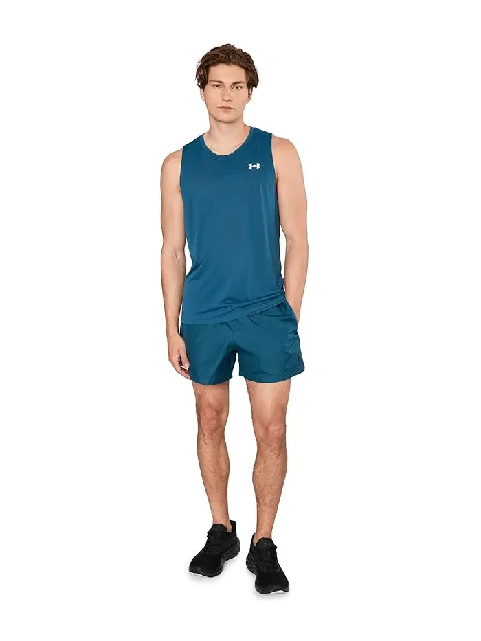 Шорты Tech Woven 5-inch Under Armour — изображение 2 из 5, синий/черный