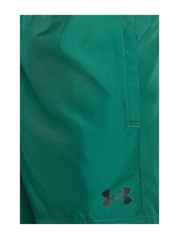Шорты Tech Woven 5-inch Shorts Under Armour — изображение 5 из 5, зеленый/черный