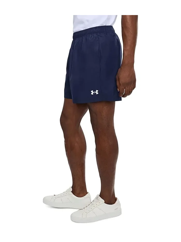 Шорты спортивные Tech Woven 5-inch Under Armour — изображение 3 из 5, темно-синий/белый