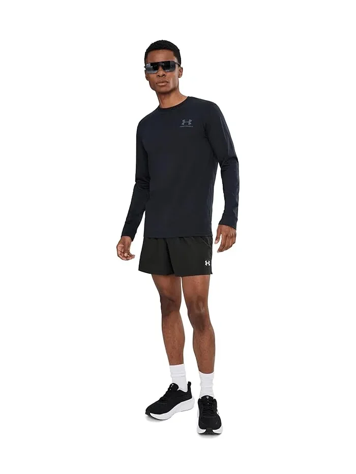 Шорты Tech Woven 5-inch Under Armour — изображение 2 из 5, черный/белый