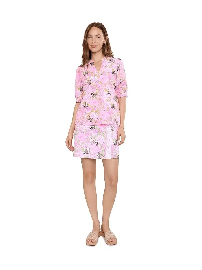 Юбка-шорты мини с цветочным принтом Daye Lilly Pulitzer — изображение 2 из 5, зеленый
