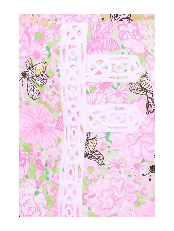 Юбка-шорты мини с цветочным принтом Daye Lilly Pulitzer — изображение 5 из 5, зеленый