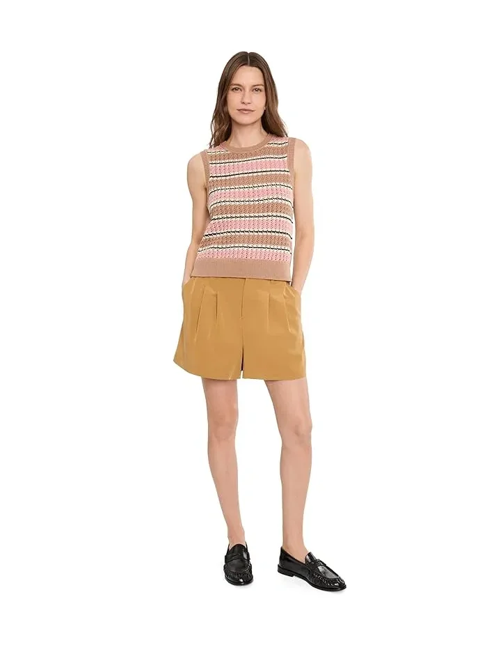 Шорты тканевые Tansy Woven Shorts Varley — изображение 2 из 5, коричневый