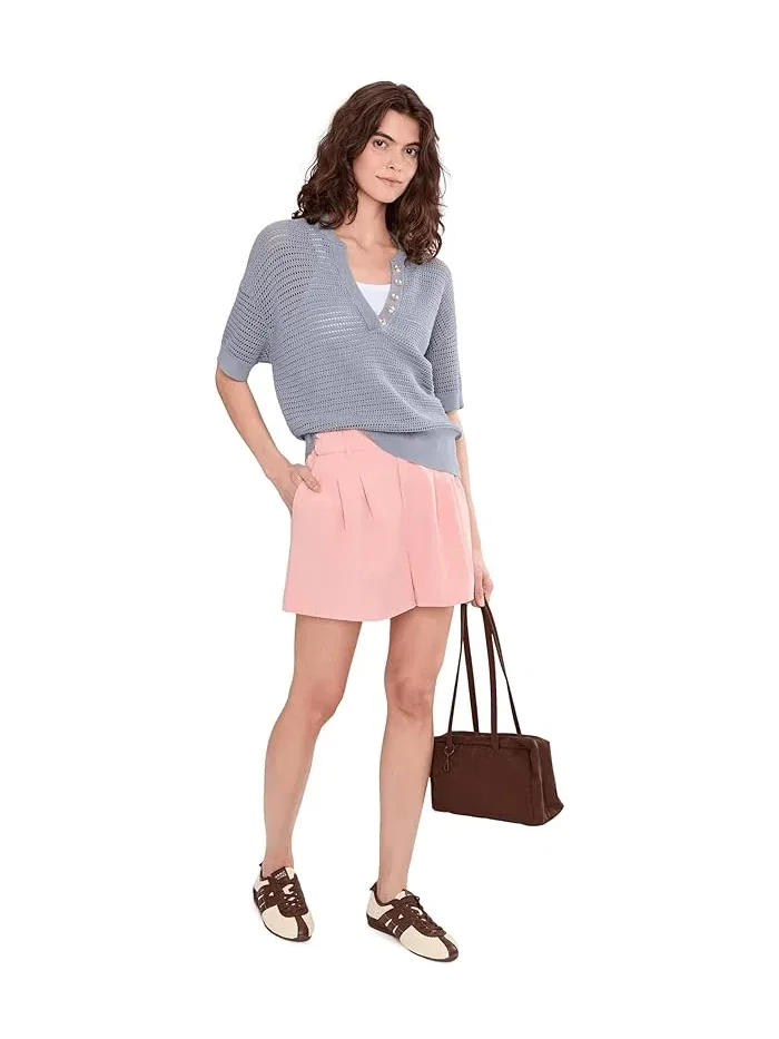 Шорты Tansy Woven Short 3" Varley — изображение 2 из 5, розовый