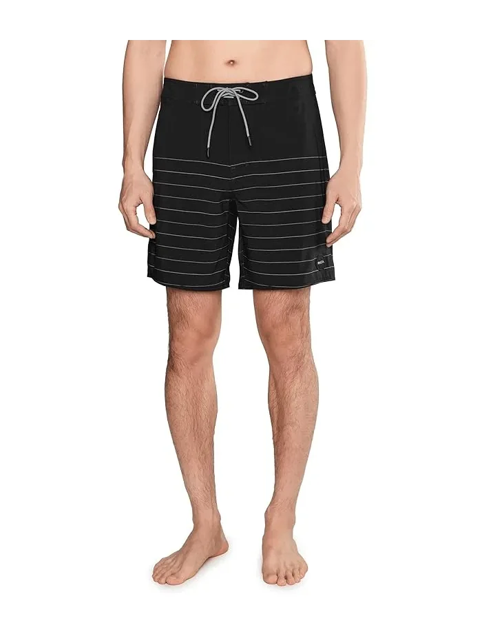Шорты полоски Steady Stripe Trunk RVCA — черный