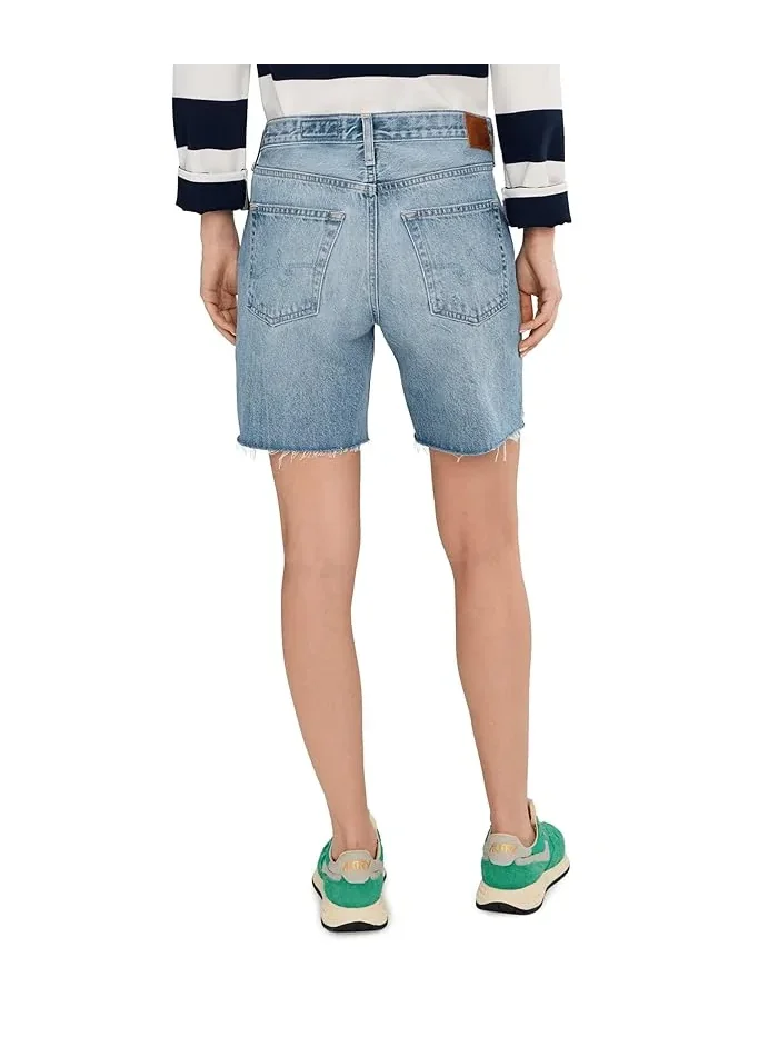 Шорты свободные Ex-Boyfriend Mid-Rise Slouchy AG Jeans — изображение 4 из 5, сиерра луг
