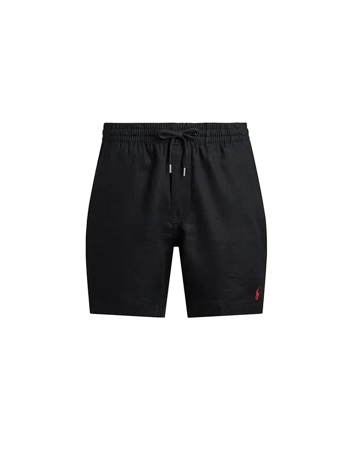 Шорты Polo Prepster из льна Polo Ralph Lauren — изображение 5 из 5, черный