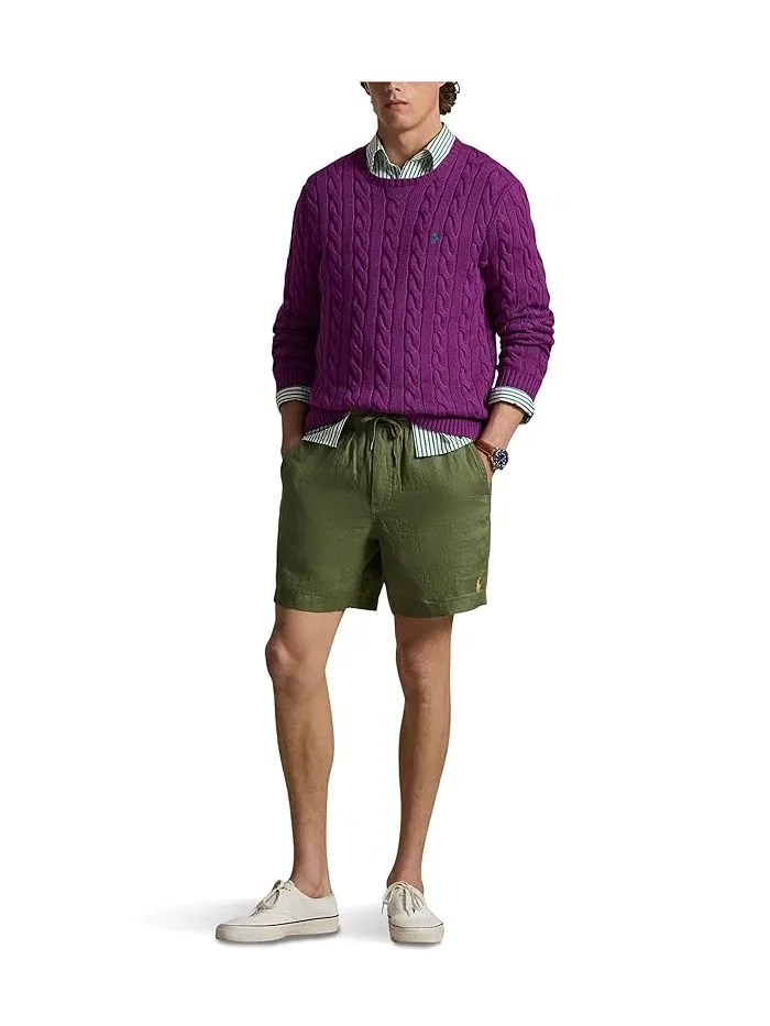 Шорты льняные Polo Prepster Polo Ralph Lauren — изображение 2 из 5, садовая тропинка