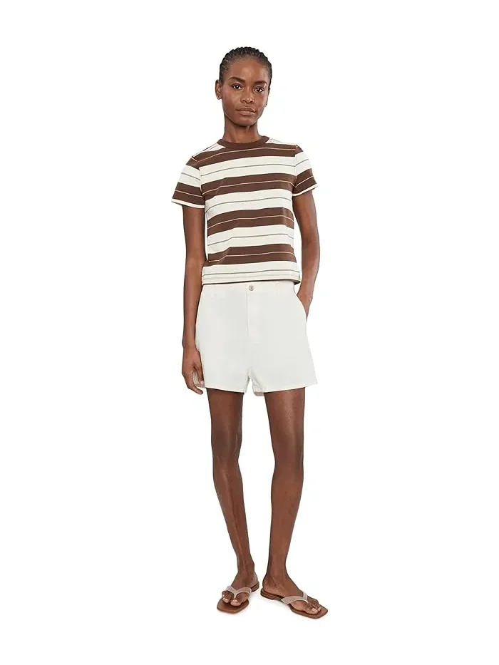 Шорты классические высокая посадка Trouser Shorts 7 For All Mankind — изображение 2 из 5, ирис