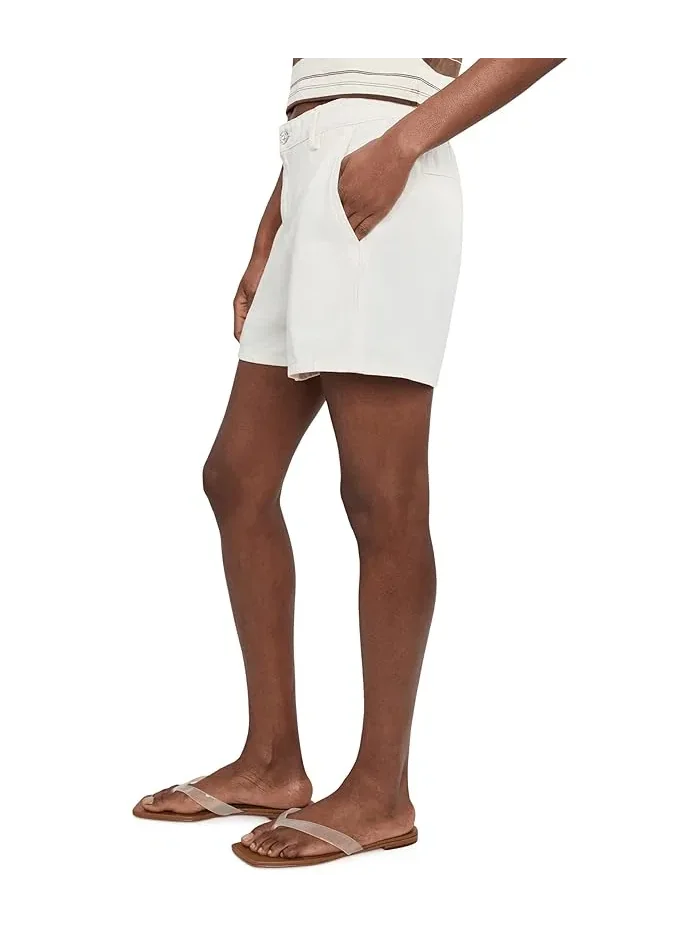 Шорты классические высокая посадка Trouser Shorts 7 For All Mankind — изображение 3 из 5, ирис