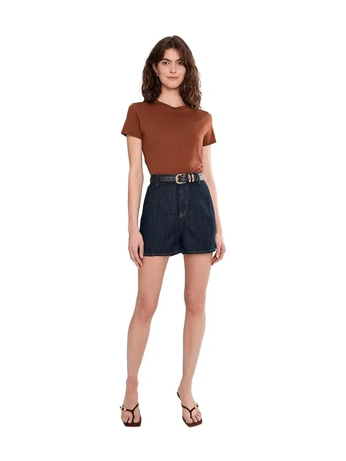 Шорты-брюки прямого кроя Trouser Shorts 7 For All Mankind — изображение 2 из 5, цветение