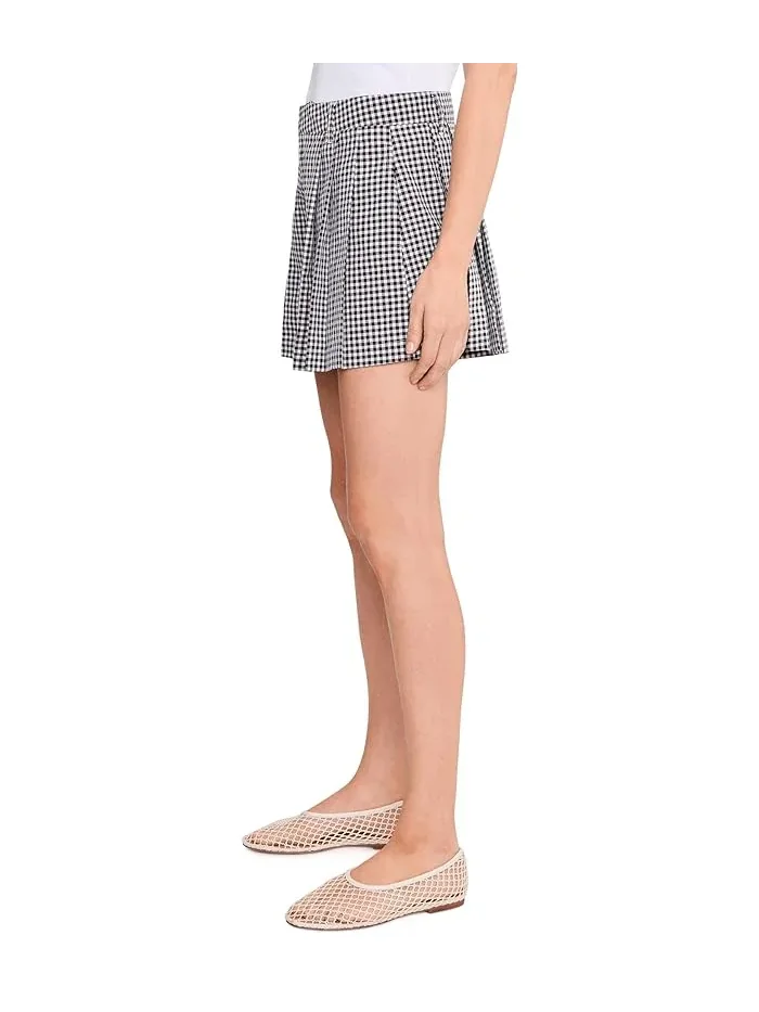 Шорты плиссированные Picnic Party Gingham Blank NYC — изображение 3 из 5, черный/белый