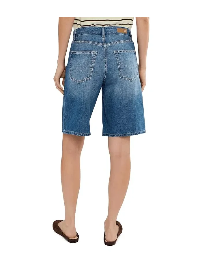 Шорты бермуды завышенной талии Wide Leg Thalia AG Jeans, Galaxy — изображение 4 из 5, синий