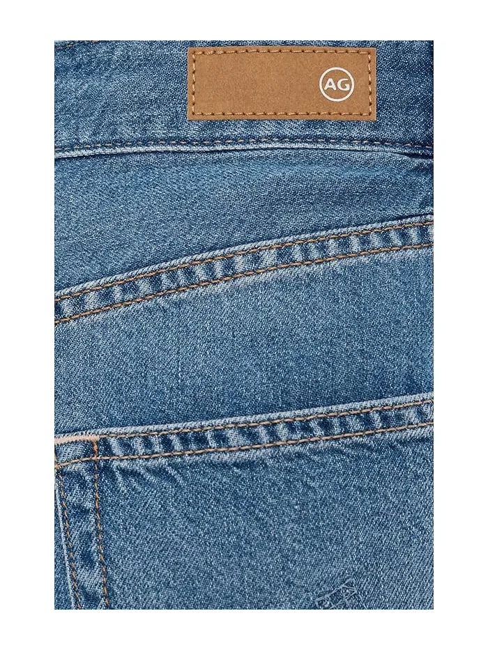 Шорты бермуды завышенной талии Wide Leg Thalia AG Jeans, Galaxy — изображение 5 из 5, синий