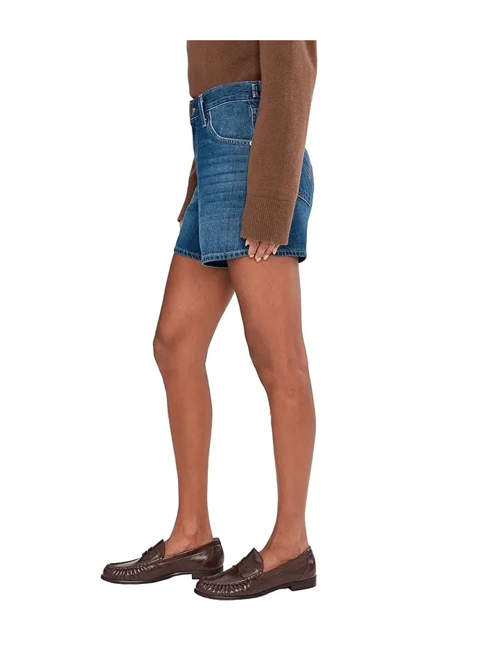 Шорты джинсовые с высокой талией Cinch Mid-thigh Levi's Womens, First or Last No DP — изображение 3 из 5, розовый