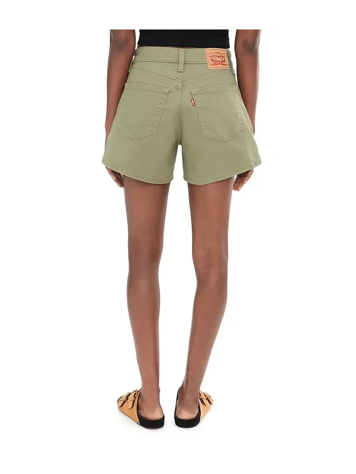 Шорты A-Line Levi's Womens — изображение 4 из 5, глубокий зеленый