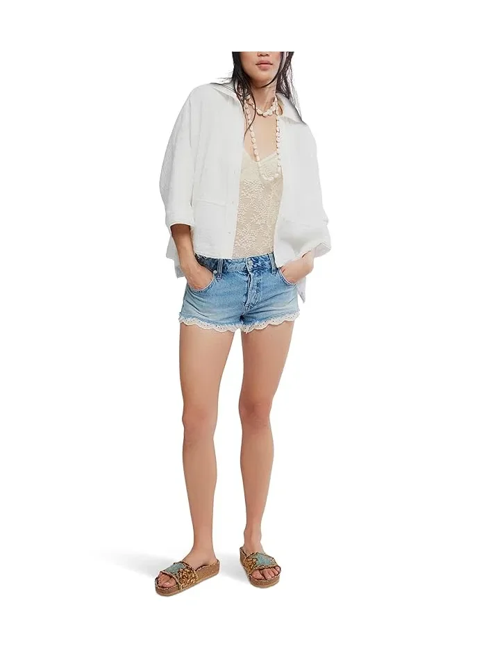 Шорты кружевные Cali Lace Free People, Short N Sweet