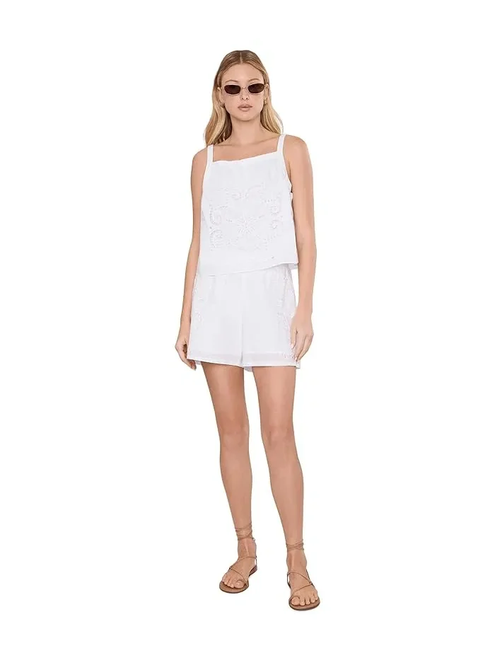 Шорты с вышивкой Kilah Eyelet Lilly Pulitzer — изображение 2 из 5, белый