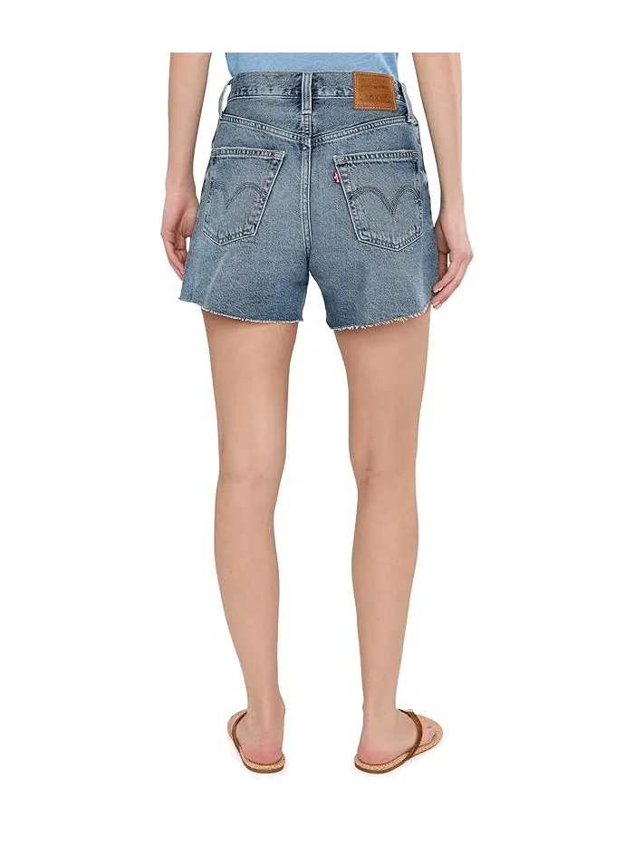 Шорты высокие Ribcage Short Zip Levi's Premium, Blow My Mind — изображение 4 из 5, мульти