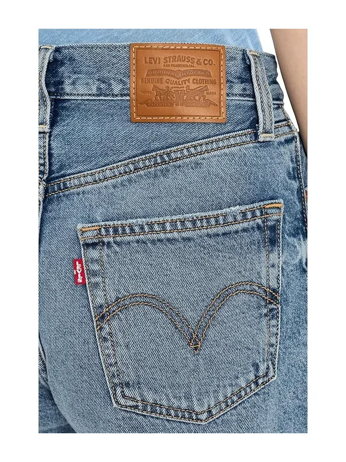 Шорты высокие Ribcage Short Zip Levi's Premium, Blow My Mind — изображение 5 из 5, мульти