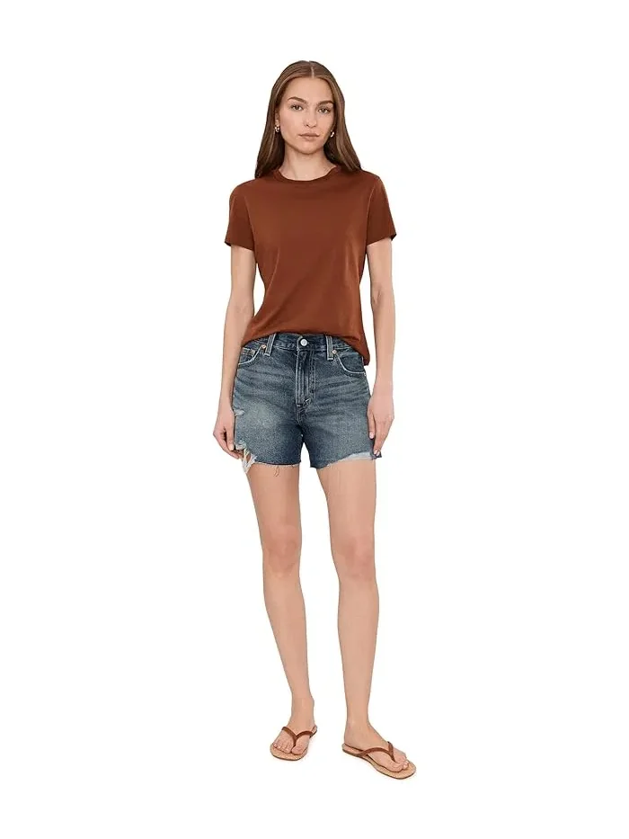 Шорты джинсовые высокие Ribcage Short Zip Levi's Premium, Like It Love It — изображение 2 из 5, мульти