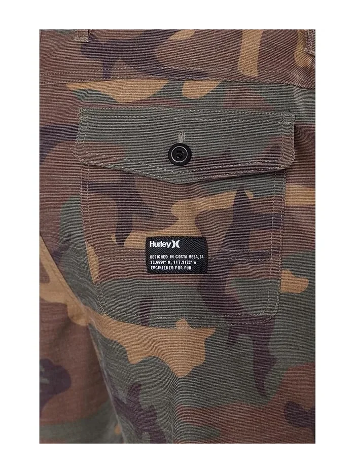 Шорты Phantom Nomad Walkshorts 19" Hurley — изображение 5 из 5, оливковый