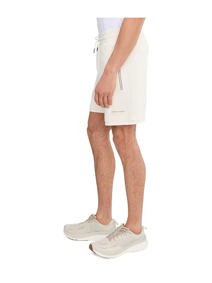Шорты из твила Cotton Mix Twill Armani Exchange — изображение 3 из 5, белый