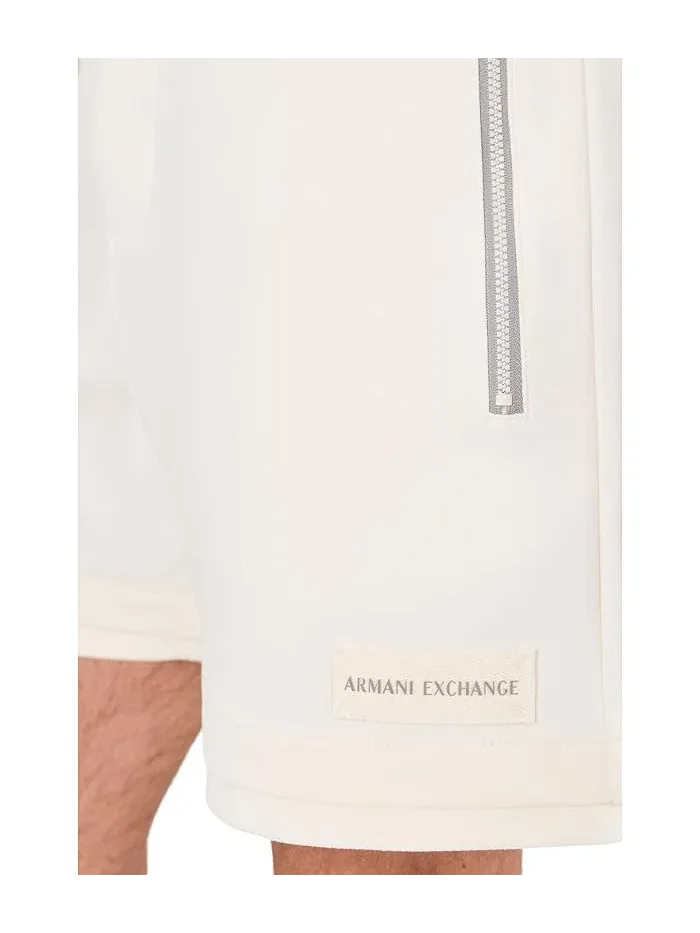 Шорты из твила Cotton Mix Twill Armani Exchange — изображение 5 из 5, белый