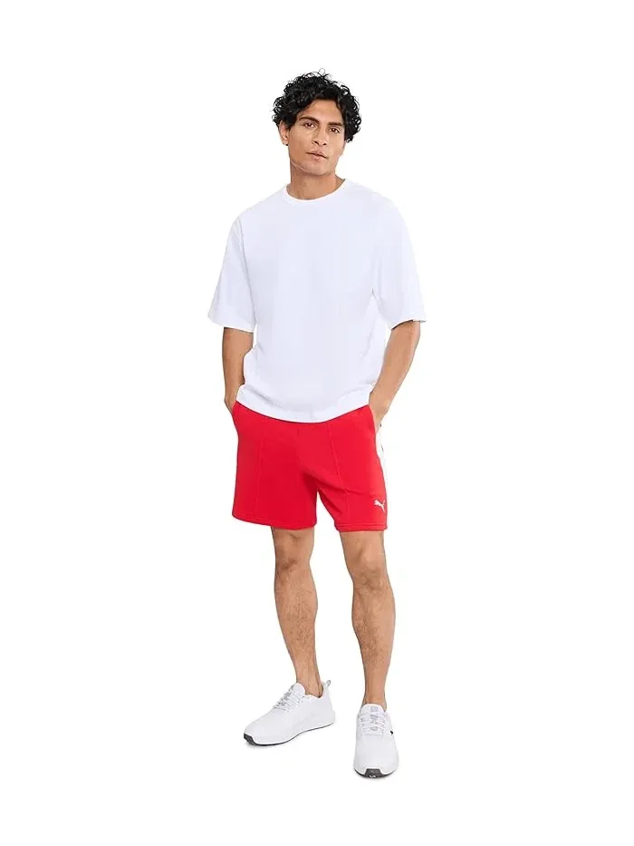 Шорты повседневные T7 Relaxed Shorts PUMA — изображение 2 из 5, красный