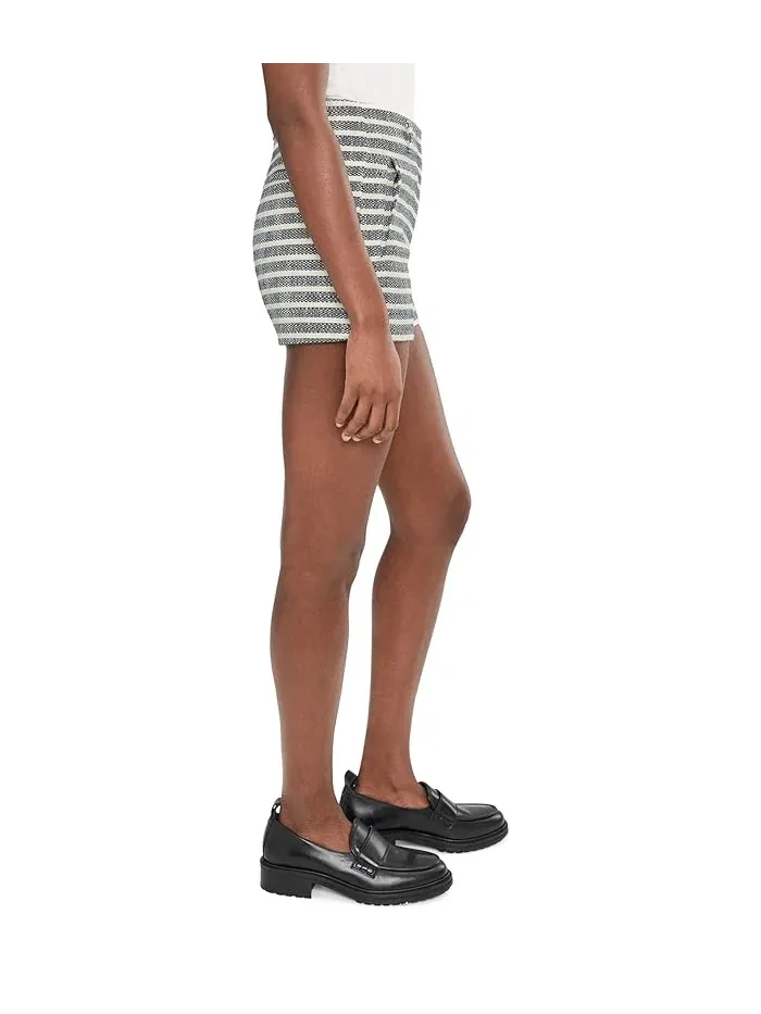 Шорты The Frankie Tailored Shortie Joe's Jeans, Midnight/Ecru Stri — изображение 3 из 5, экру