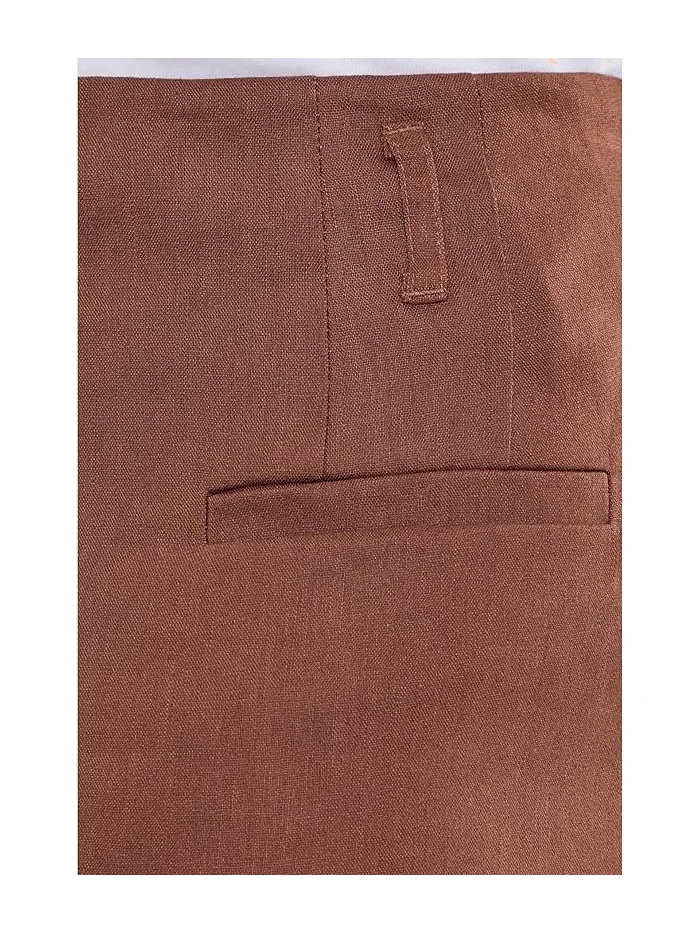 Шорты полосатые The Frankie Tailored Shortie Joe's Jeans — изображение 5 из 5, шоколад