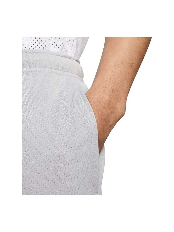 Шорты Nike Club Mesh Flow — изображение 5 из 5, светлый серый/белый