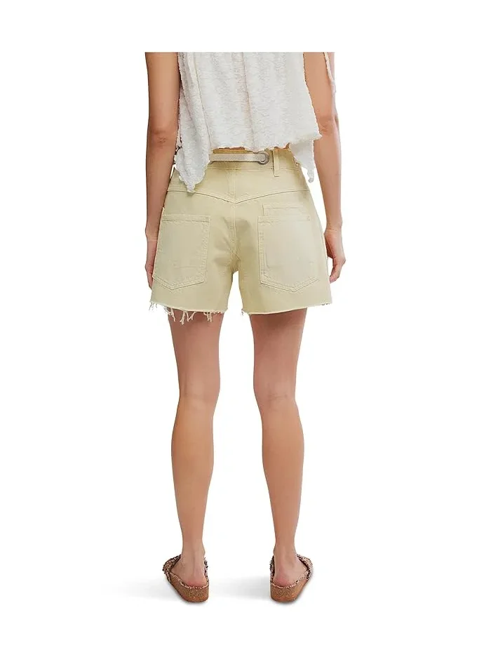 Шорты Moxie Barrel Free People, Whipped Butter — изображение 4 из 5, взбитое масло