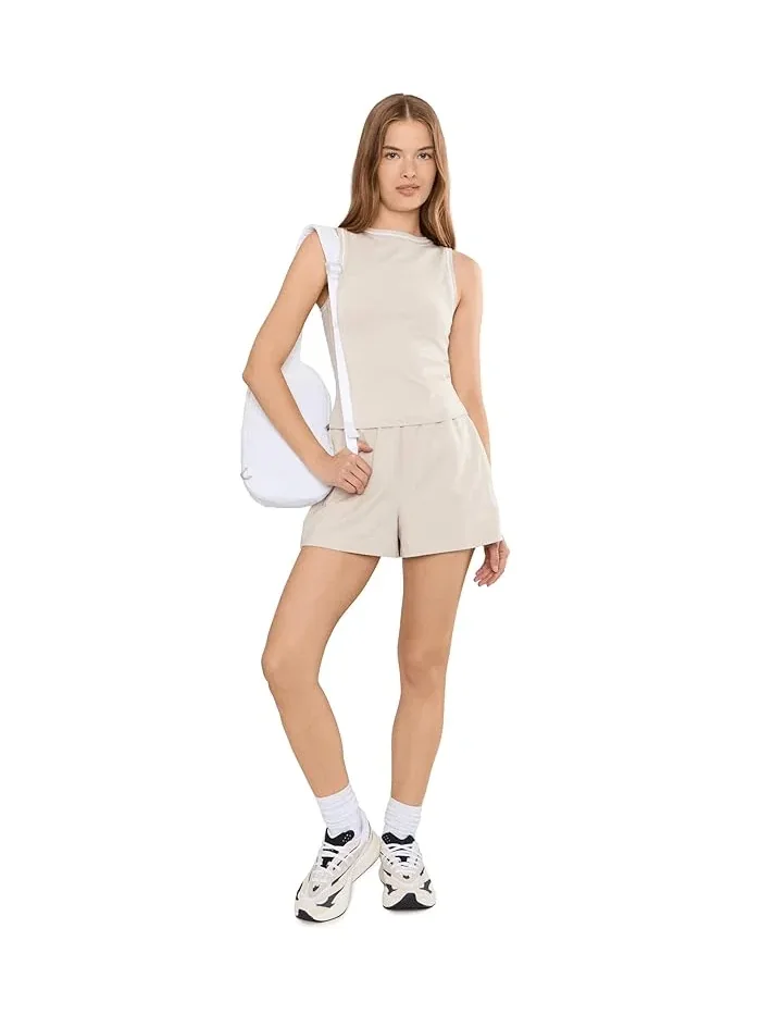Шорты Varley Joss Active Shorts 3" — изображение 2 из 5, гравийчато-серый