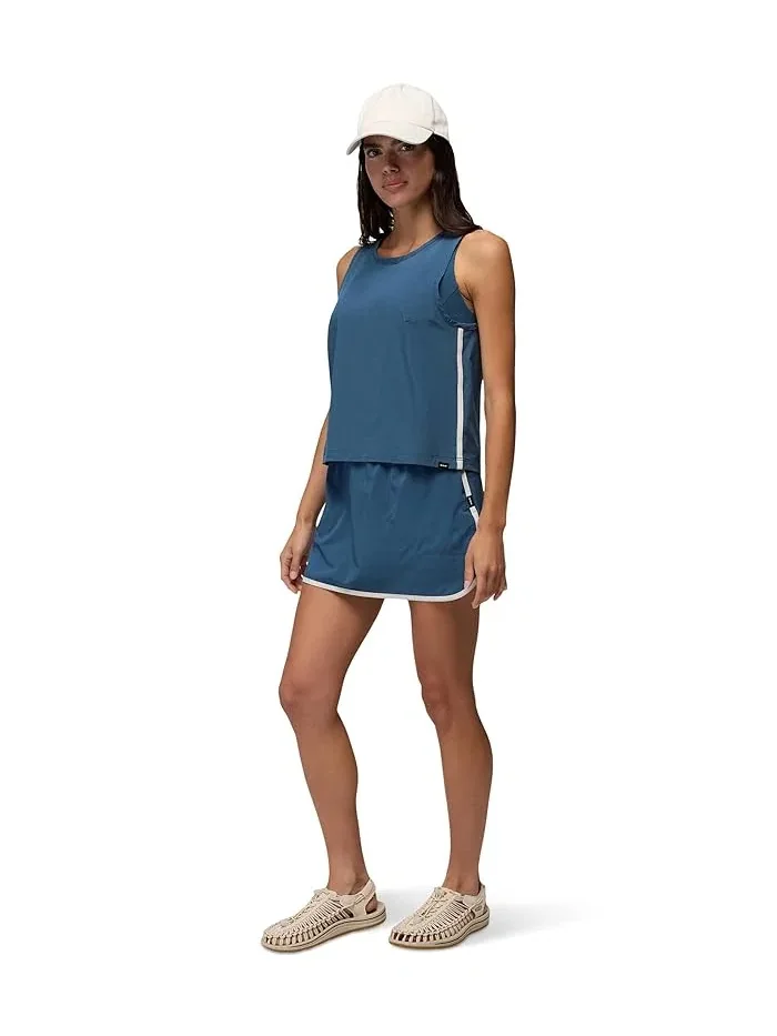 Юбка-шорты Railay Scallop Skort Prana — изображение 2 из 5, синий