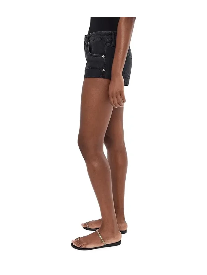 Шорты джинсовые Cali Cuffed Shorties Free People — изображение 3 из 5, черный