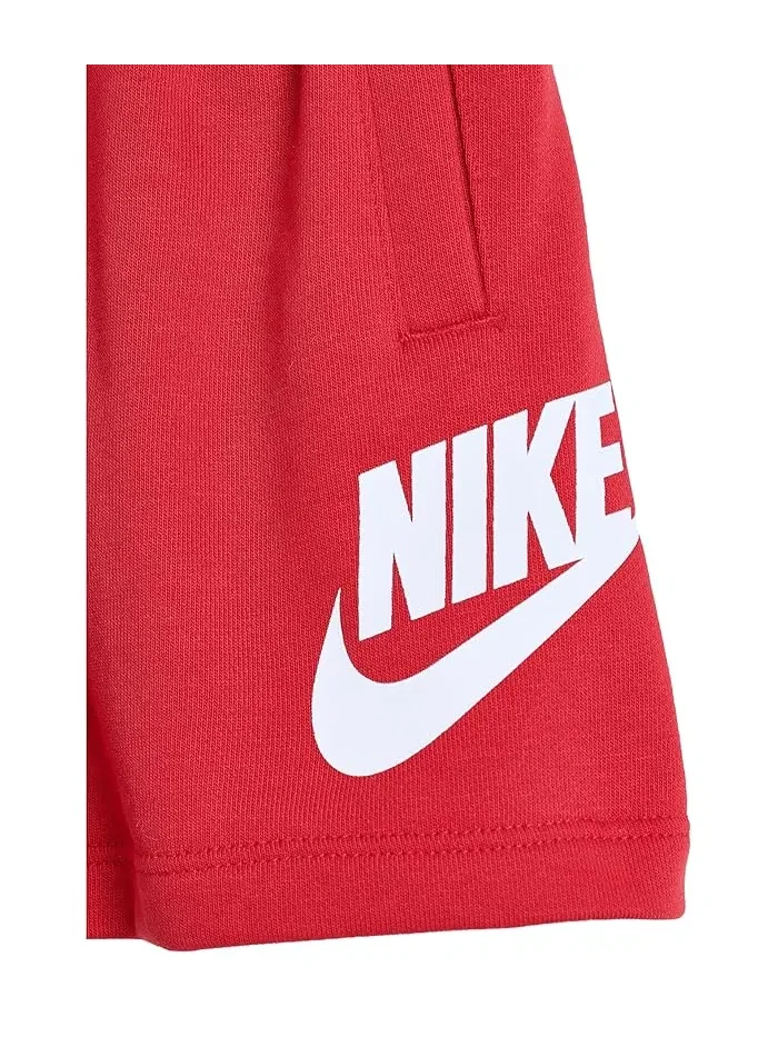 Шорты хлопковые French Terry Shorts Nike Kids — изображение 3 из 3, красный