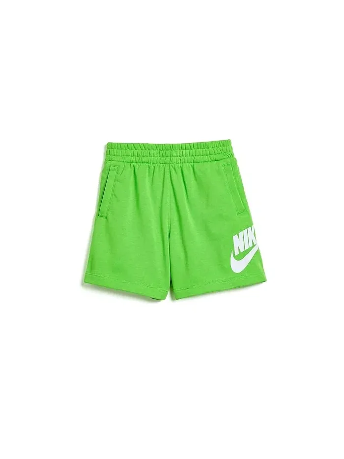 Шорты из футера с утяжкой French Terry Shorts Nike Kids — изображение 1 из 3, серый/оранжевый