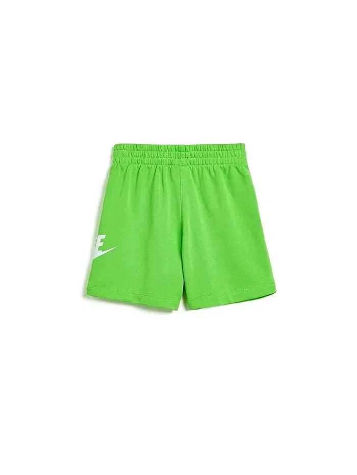 Шорты из футера с утяжкой French Terry Shorts Nike Kids — изображение 2 из 3, серый/оранжевый