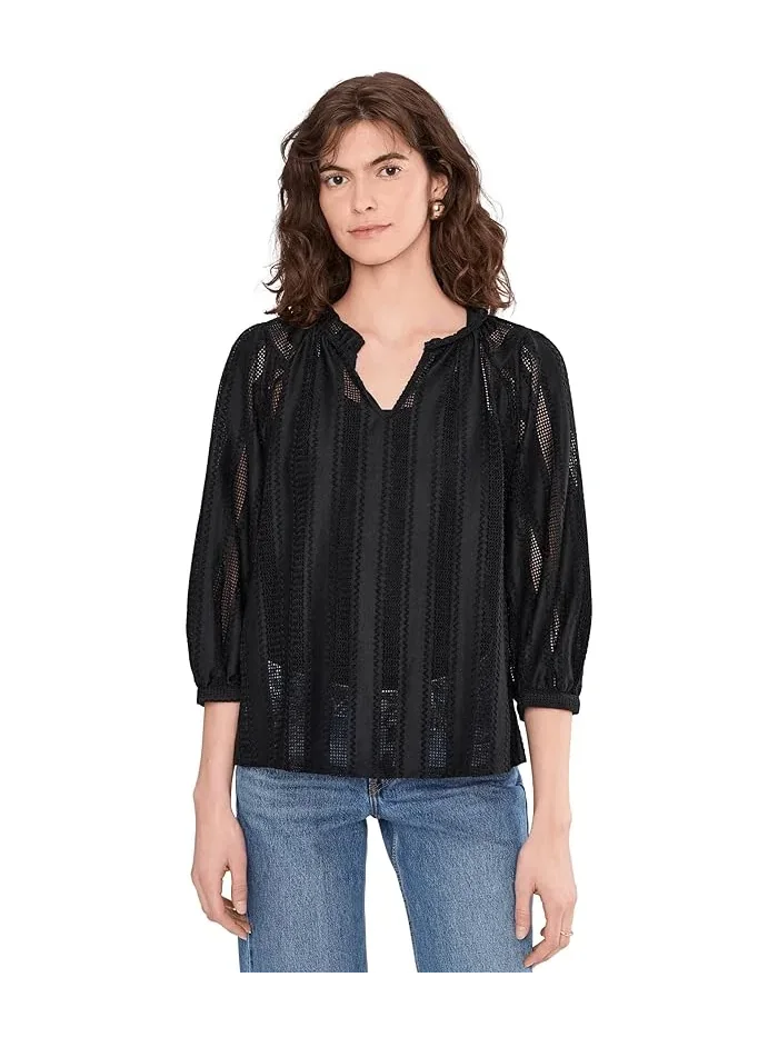 Блуза с рюшами Raglan Peasant Vince Camuto
