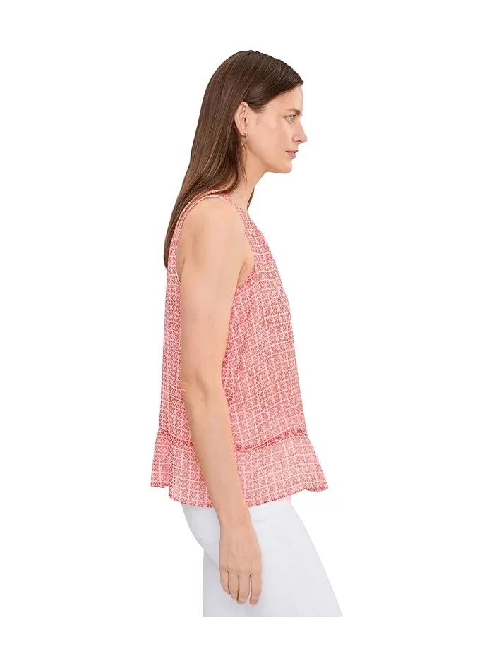 Блуза с запахом принт Halter Neck Shell With Peplum Vince Camuto — изображение 3 из 5, золотистый