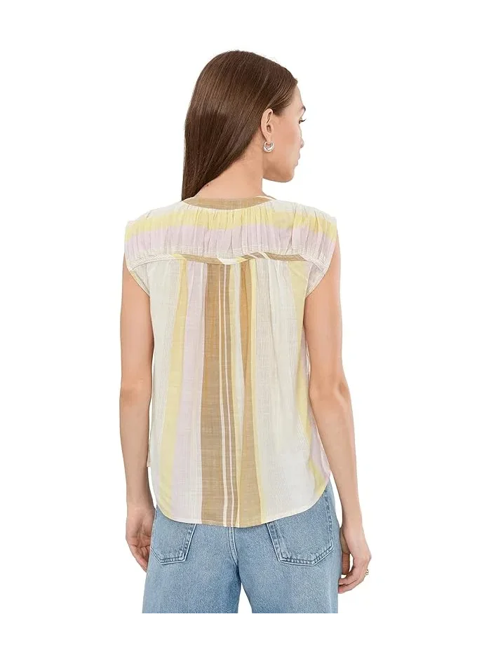 Блуза с шарнингом Dolman Button Front Woven Liverpool Los Angeles — изображение 4 из 5, хаки