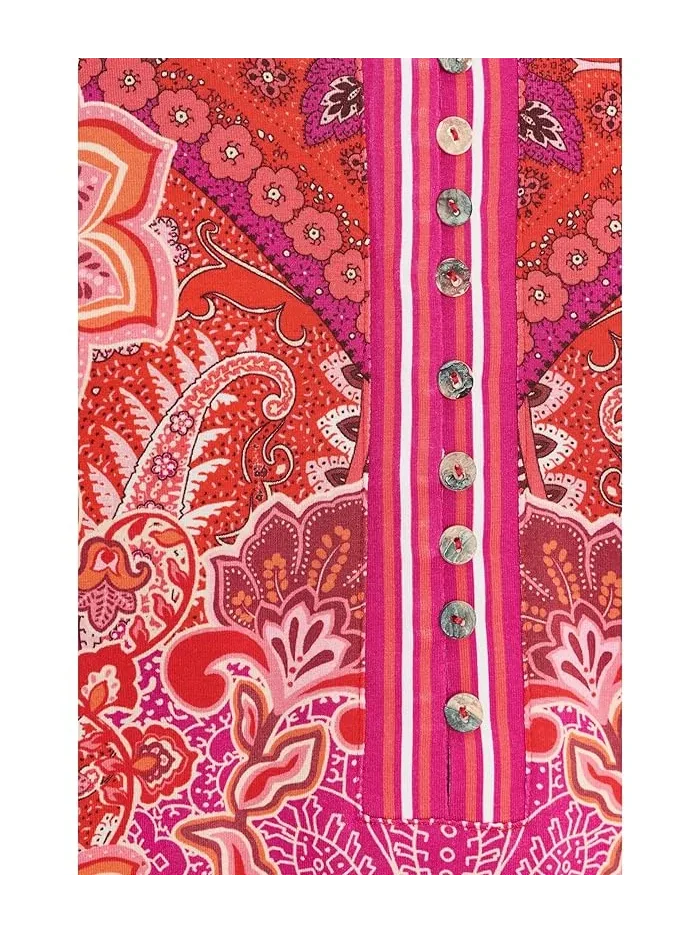 Блуза с пуговицами The Janie Favorite Johnny Was, Lantana Scarf — изображение 5 из 5, шарф лантана