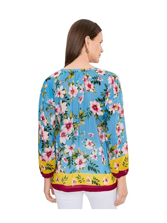 Блуза с цветочным принтом Margot Blouse Johnny Was, Geneva Scarf — изображение 4 из 5, женева