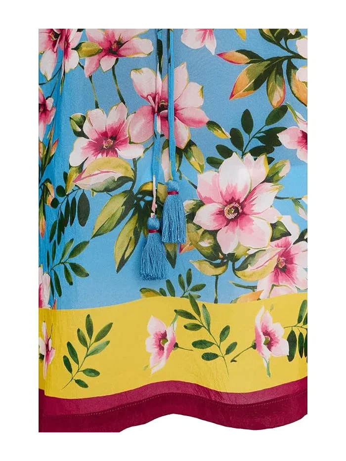 Блуза с цветочным принтом Margot Blouse Johnny Was, Geneva Scarf — изображение 5 из 5, женева