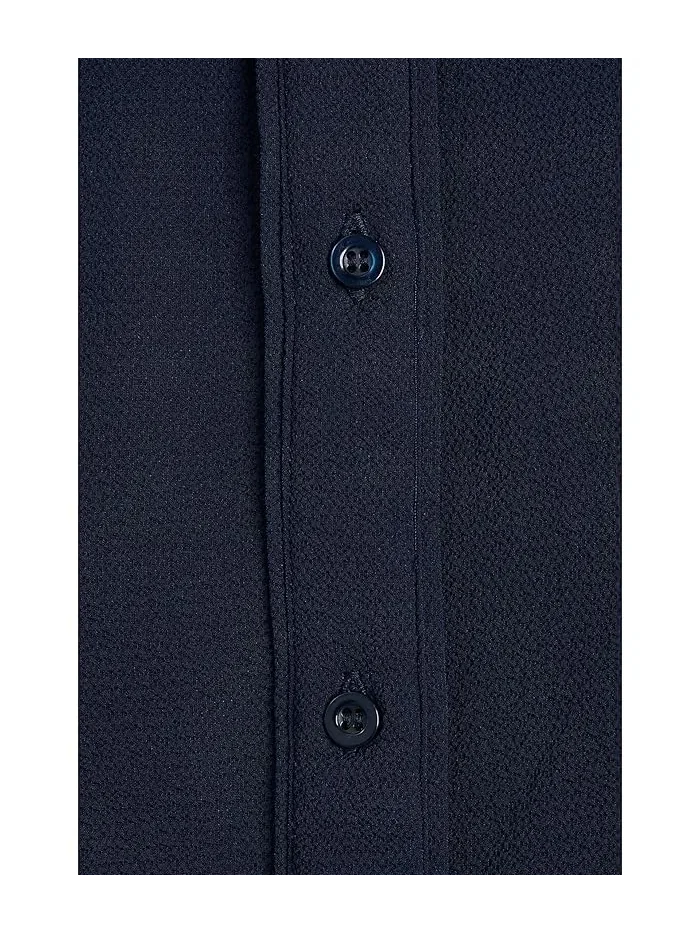 Блуза с воротником и рукавами-крыльями Classic Navy, CeCe — изображение 5 из 5, темно-синий