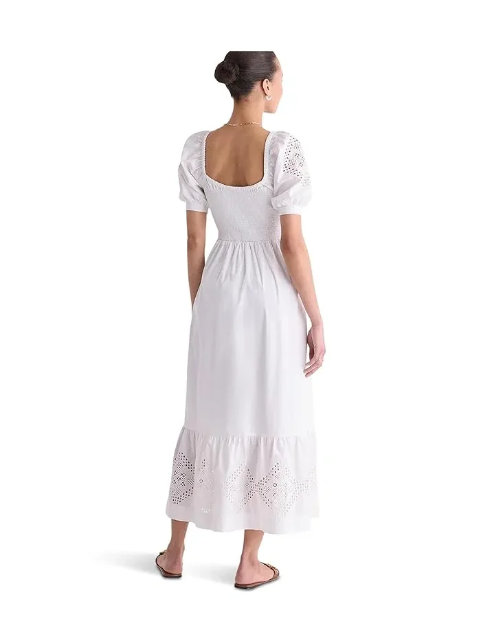 Платье кружевное Ellen Eyelet Lace Vineyard Vines — изображение 3 из 4, белый